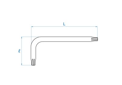 1147R - Llave L Estrella (Estándar)