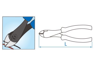 6231 - Pinzas Cortantes de Corte Diagonal para Trabajo Pesado Estilo Euro
